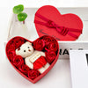 10 Soap Flower Rose Gift Box Bear | Girlfriend | Birthday | Wedding Gift for Valentine's Day