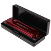 Harmonica Musical instrument for Beginners and Professionals With a 10 hole Mouth Organ in The key of C Blues with Case