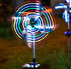 Waterproof IP65 Outdoor Fully Automatic LED Solar Wind Spinner With 600mAh Battery And Light Sensors