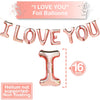 I Love You Balloons, Rose Gold - Pack of 30 - Shop-bestdealz