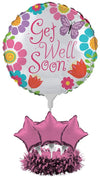 Creative Converting Get Well Soon Balloon Centerpiece Kit, Flowers and Butterflies - Shop-bestdealz