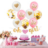 Baby Girl Shower Decorations, 13 Piece Set Includes Oh Girl Banner - Shop-bestdealz