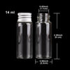 Transparent Eco-Friendly Aluminum Lid Sealed Jar Bottles Set With Electroplate Screws For Kitchen Use