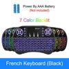 Wireless Smart Keyboard With Air Mouse Touchpad And Customizable 7 Color LED Backlight