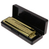 Harmonica Musical instrument for Beginners and Professionals With a 10 hole Mouth Organ in The key of C Blues with Case